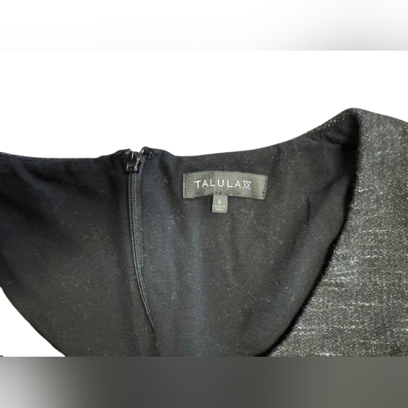 Talula Aritzia Longsleeve Dress Knit Black/White Salt And Peppered Size 6 - Picture 8 of 10